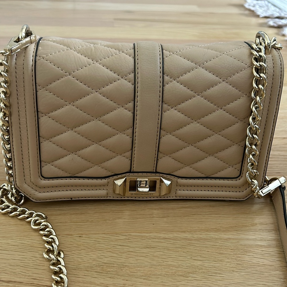 Rebecca Minkoff - Crossbody Quilted Bag - Stone